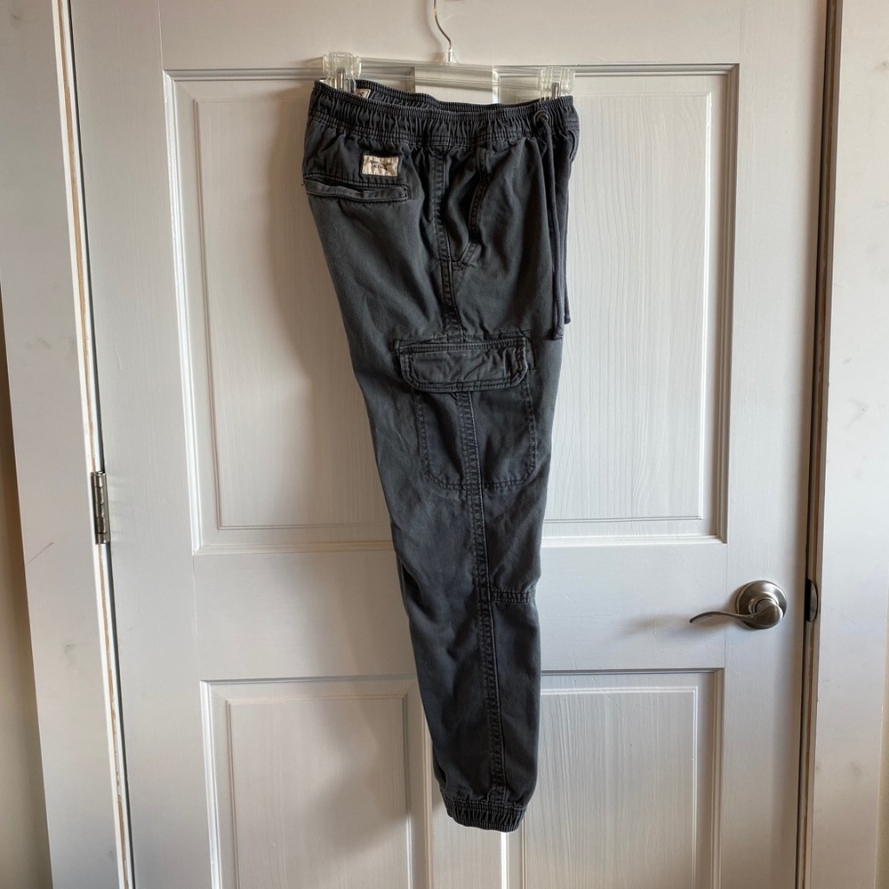 Abercrombie Cargo Canvas Joggers